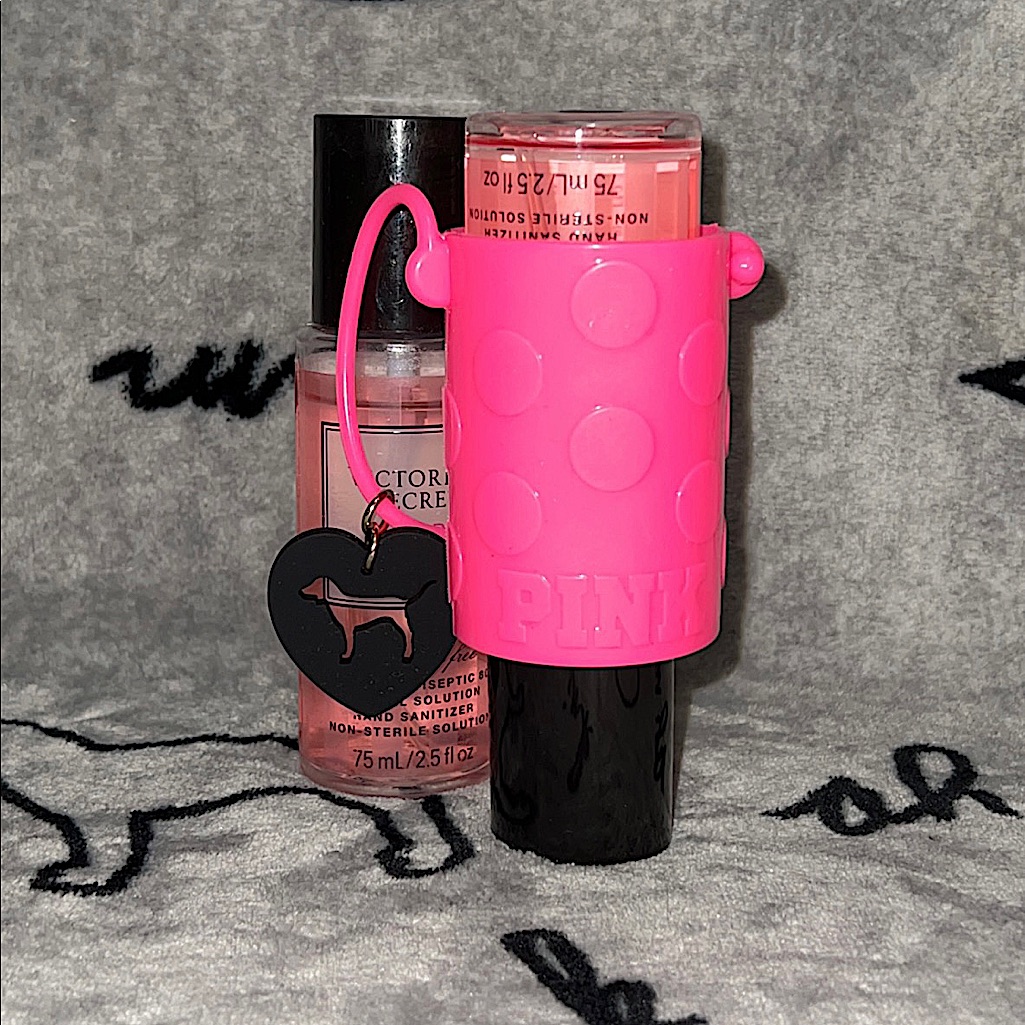 Pink Hand Sanitizer Holder